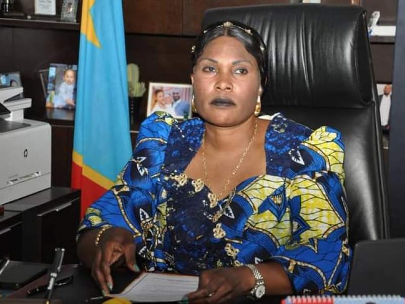 La gouverneur ad intérim du Lualaba, Fifi Masuka