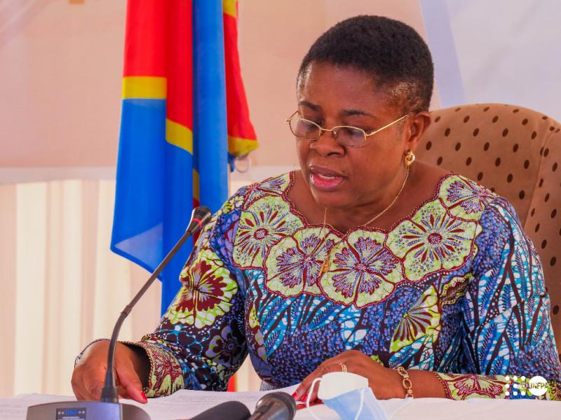 La Vice-Premier ministre, ministre de Plan, Elysée Munembwe