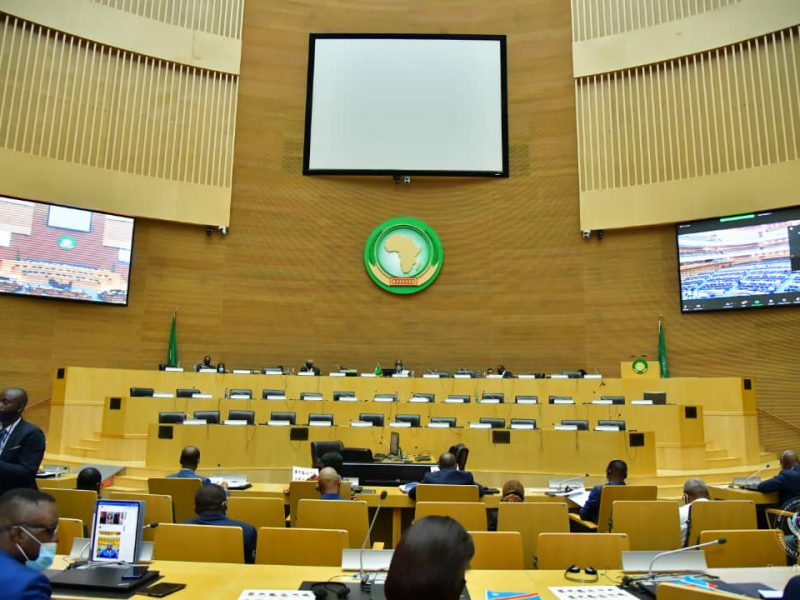 Salle de plénière de l'UA à Addis Abeba