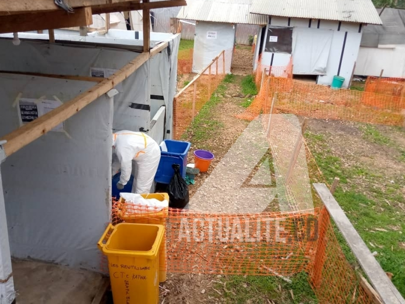 Un centre de traitement d'Ebola à à Butembo en 2021/Ph ACTUALITE.CD