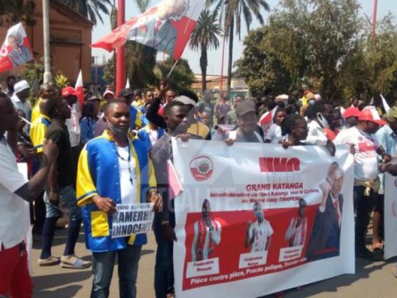 UNC/Haut-Katanga lors d'une manifestation à Lubumbashi/Ph. ACTUALITE.CD