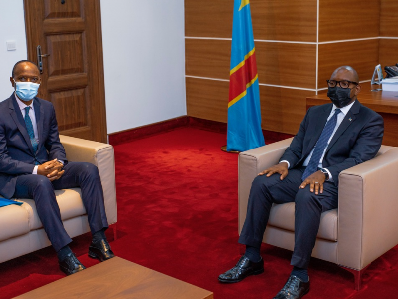 Sama Lukonde et Dominic Sam