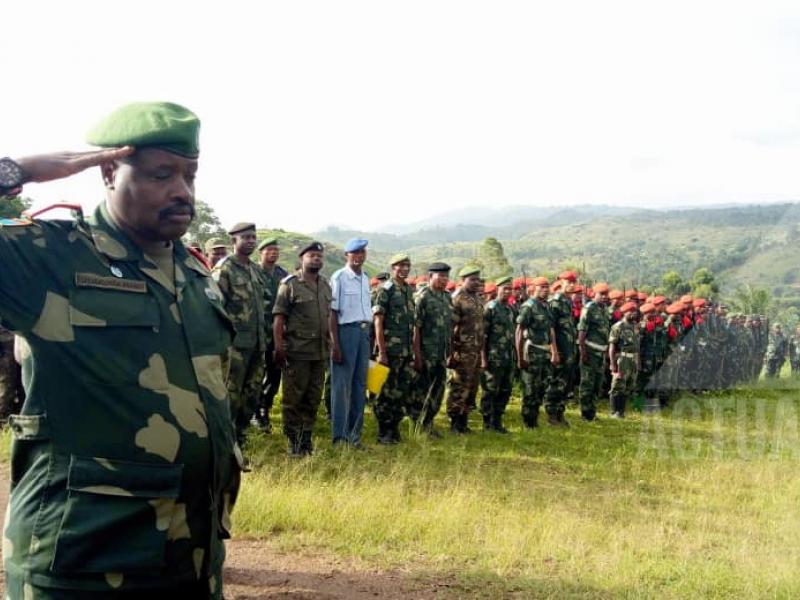 Une parade de l'armée dans la zone d'opération à Beni/Ph ACTUALITE.CD 