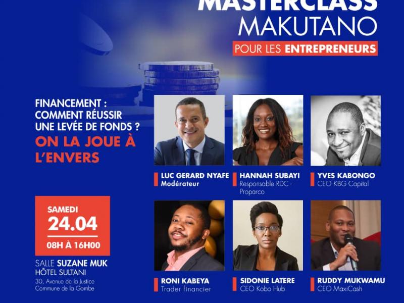 Affiche Masterclass Makutano pour les entrepreneurs. Ph. Droits tiers. 