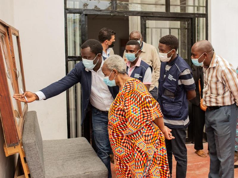 Bintou Keita, cheffe de la Monusco en visite à Uhuru Knowledge center/Ph. droits tiers 