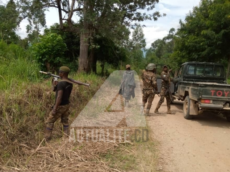 Les militaires congolais dans la zone opérationnelle de Beni/Ph ACTUALITE.CD