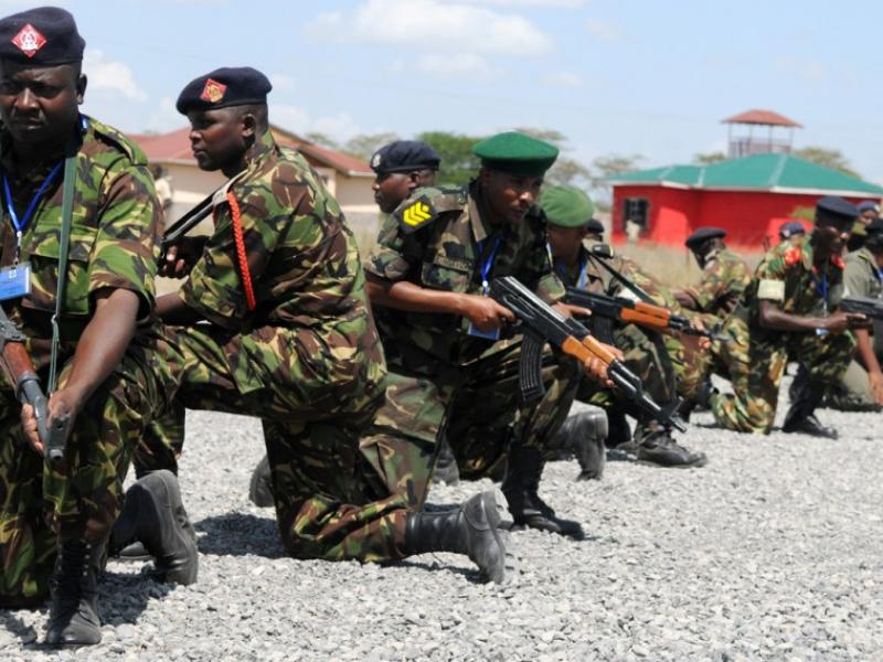 Les soldats kenyans/Ph droits tiers 