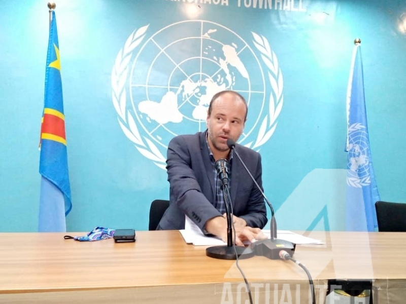 Mathias Gillman, porte-parole de la MONUSCO/Ph ACTUALITE.CD 