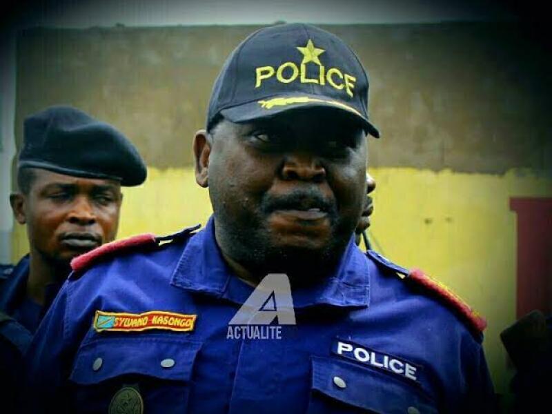 Le Commissaire Divisionnaire Adjoint de la police de Kinshasa, Kasongo Kitenge Sylvano. Ph. ACTUALITE.CD