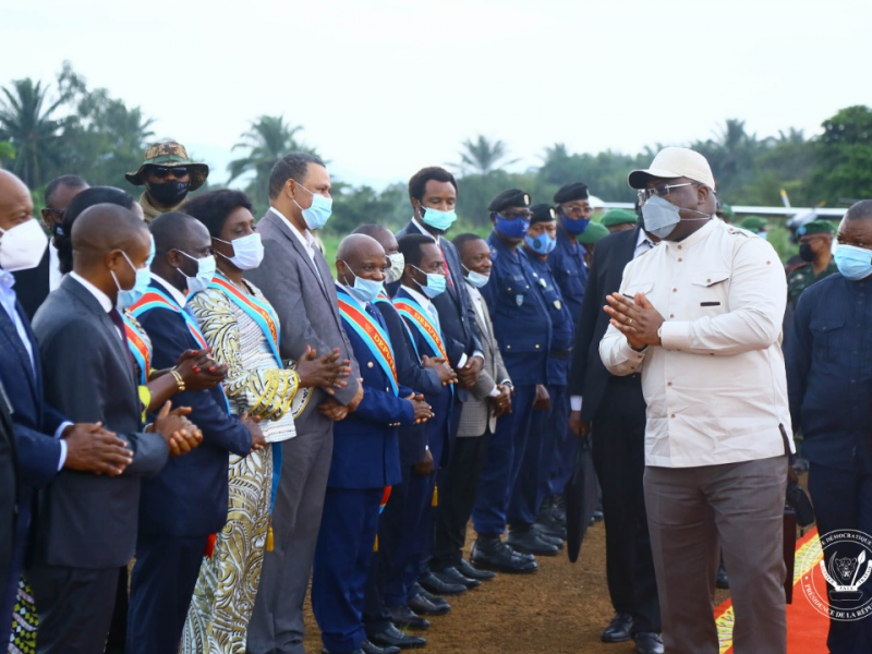 Arrivée de Félix Tshisekedi à Beni/Ph Présidence 