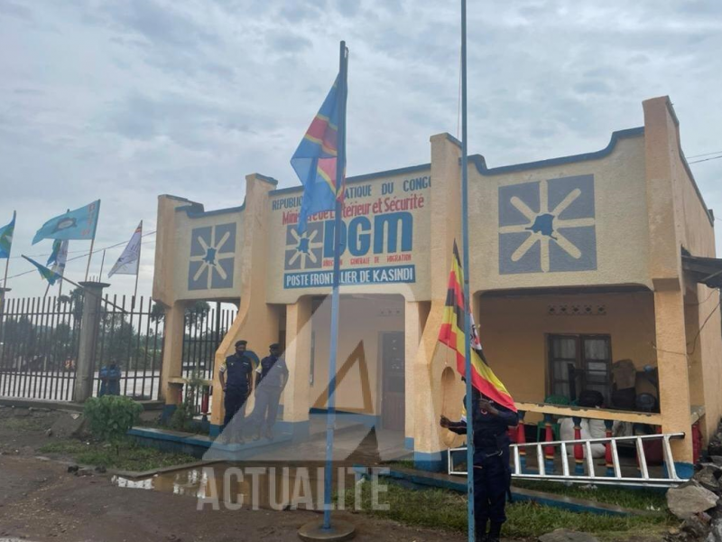 Le bureau de la DGM au poste frontalier de Kasindi/Ph ACTUALITE.CD 