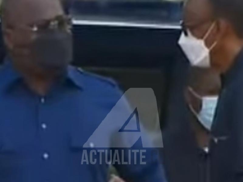 Félix Tshisekedi accueilli par Paul Kagame à Gisenyi/Ph. ACTUALITE.CD