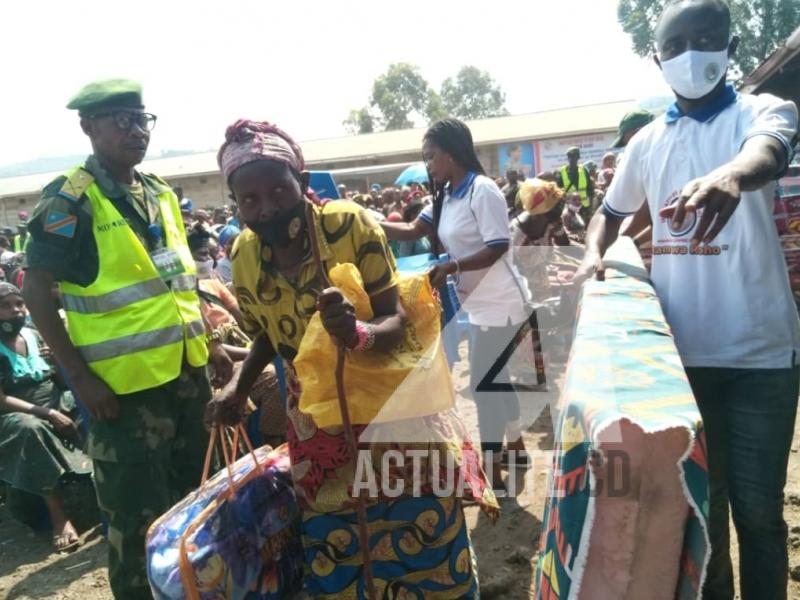 Les habitants sinistrés de Goma cantonnés sur le site de Kayembe/Ph. ACTUALITE.CD