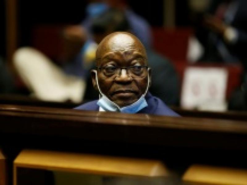 AFP/L'ancien président sud-africain Jacob Zuma devant la justice à Pietermaritzburg, en Afrique du Sud, le 26 mai 2021.