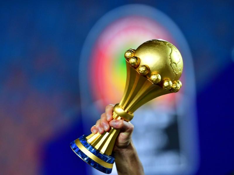 AFP - Le trophée de la CAN remporté par l'Algérie au Caire, le 19 juillet 2019