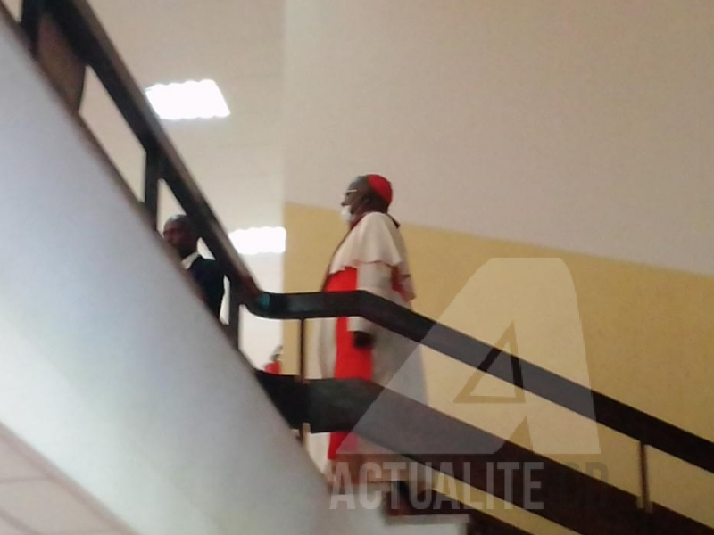 Cardinal Laurent Monsengwo au Palais de la Nation/Ph ACTUALITE.CD