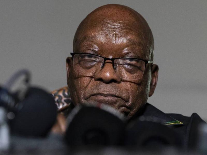 L'ancien président sud-africain Jacob Zuma, âgé de 79 ans, le 4 juillet 2021. — Shiraaz Mohamed/AP/SIPA