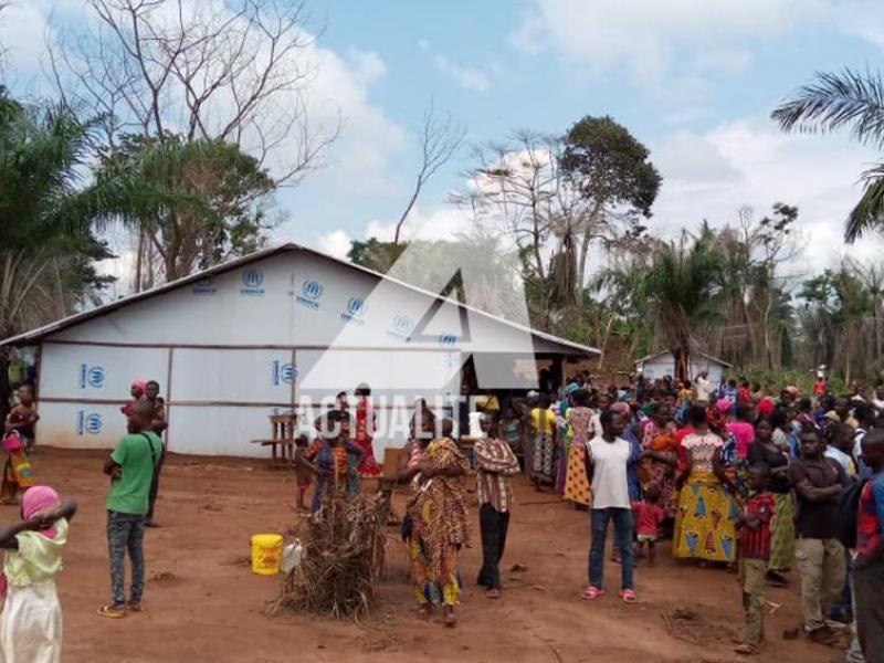 Les réfugiés centrafricains relocalisés de Yakoma vers le site de Modale au Nord-Ubangi