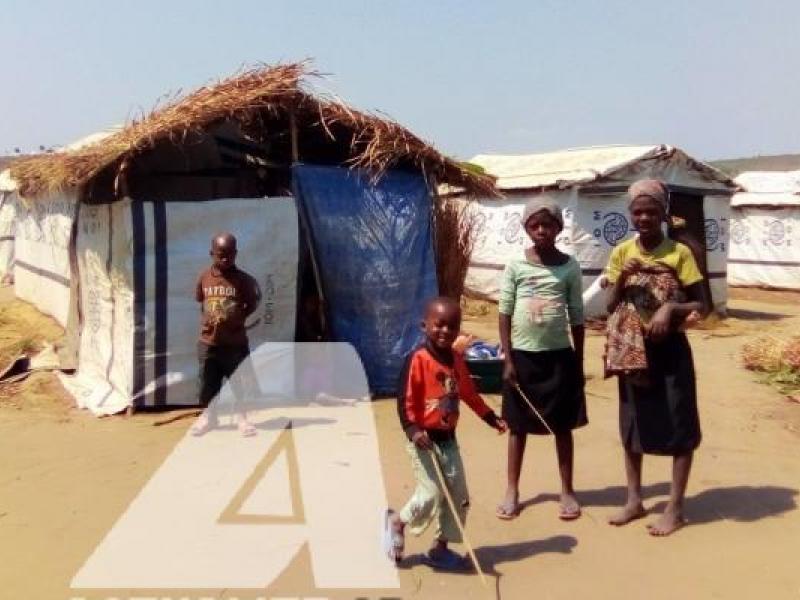 Un camp des déplacés en Ituri. Photo ACTUALITE.CD