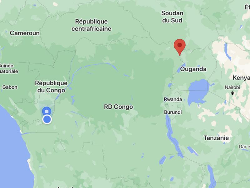 Localisation de Ariwara sur Google Map 