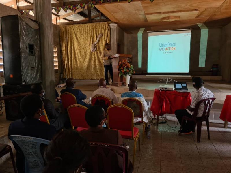Atelier de World Vision sur l'approche voix et action citoyenne dans la province du Kwango