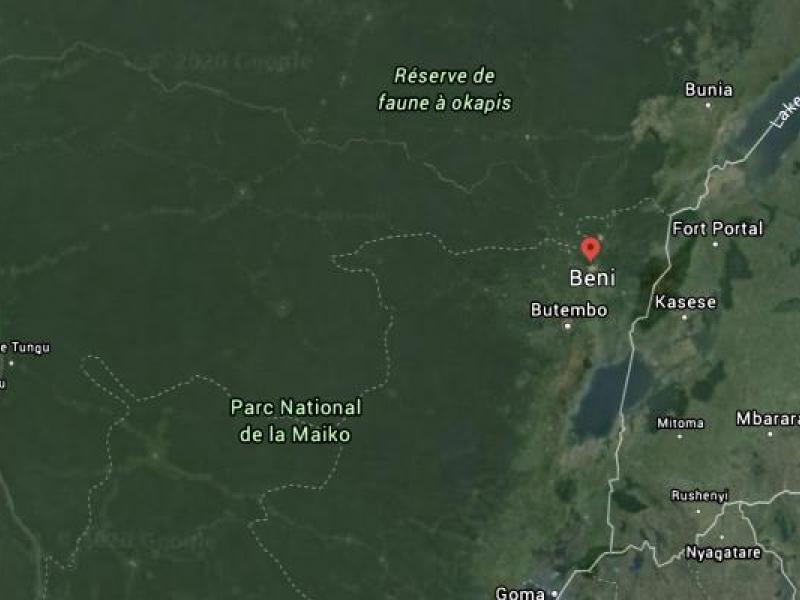Carte du territoire de Beni