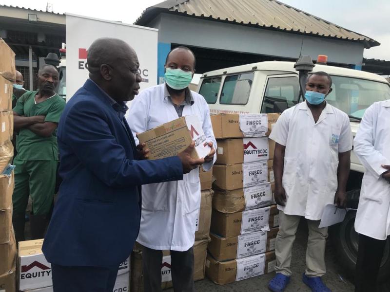 Matériels de protection contre le Covid-19 aux personnels soignants de cinq hôpitaux de Goma 