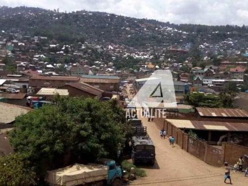 Une vue aérienne de la commune de Kadutu à Bukavu. Photo actualite.cd