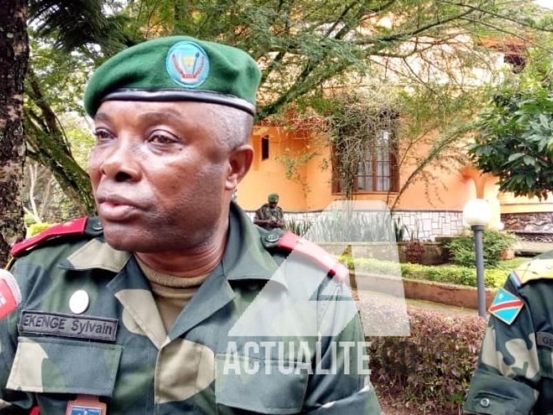 Le général Sylvain Ekenge, porte-parole adjointb des FARDC