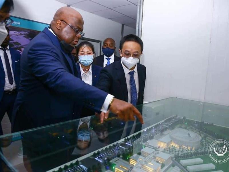 Félix Tshisekedi, président de la République, lors d'une de ses visites dans le cadre du partenariat Sino-Congolais  