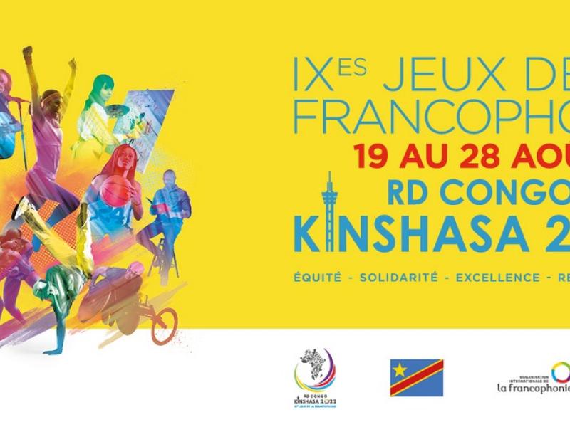 Visuel Jeux de la francophonie de Kinshasa.