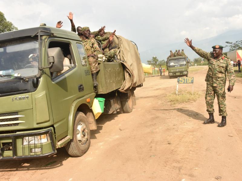 Des militaires de l’Armée ougandaise. Photo d’illustration