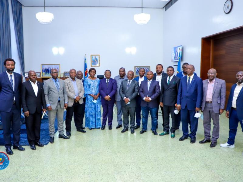 Bahati Lukwebo avec une délégation de députés du Nord-Kivu