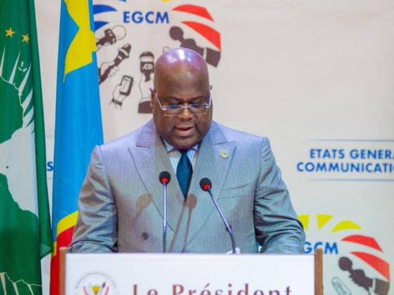 Félix Tshisekedi à la clôture des travaux des états généraux de la communication et des médias