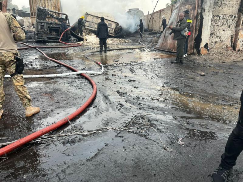 Incendie dans un dépôt de carburant à Kinshasa 