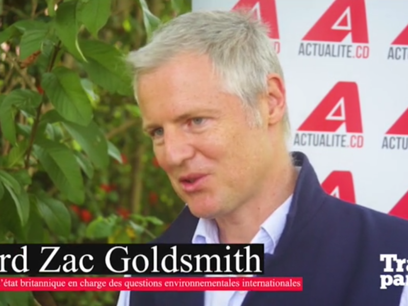 Lord Zac Goldsmith, Ministre d’état britannique en charge des questions environnementales internationales