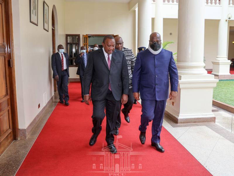 Félix Tshisekedi et Uhuru Kenyatta