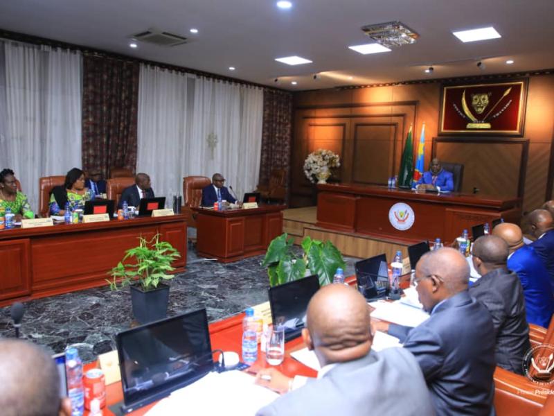 Félix Tshisekedi et les membres du gouvernement 