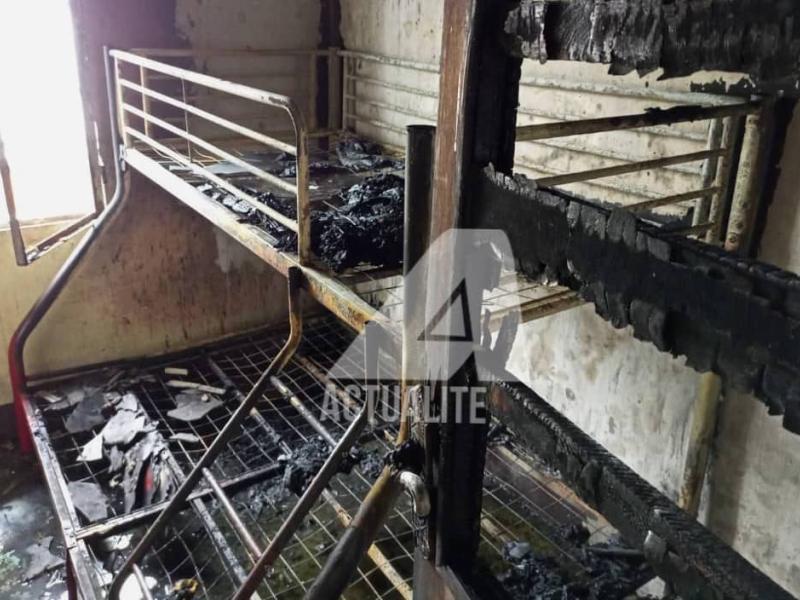 Maison incendiée à Mont-Ngafula