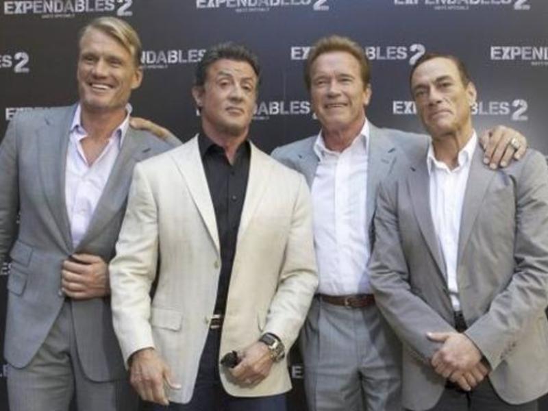 Jean-Claude Van Damme et ses collègues acteurs