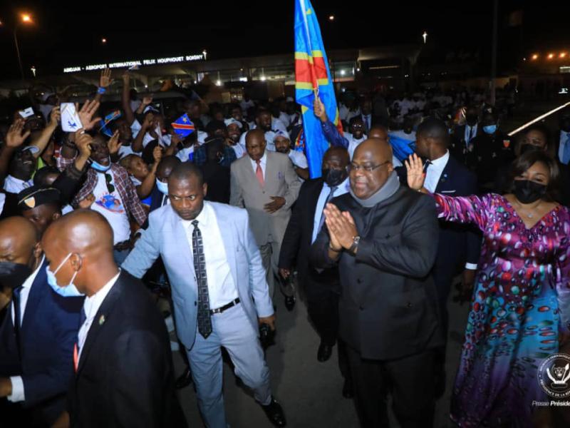 Félix Tshisekedi à Abidjan 