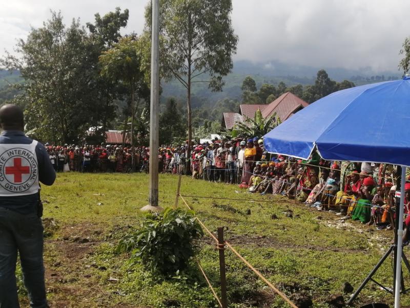 Les déplacés suite aux combats M23-FARDC. PH. CICR