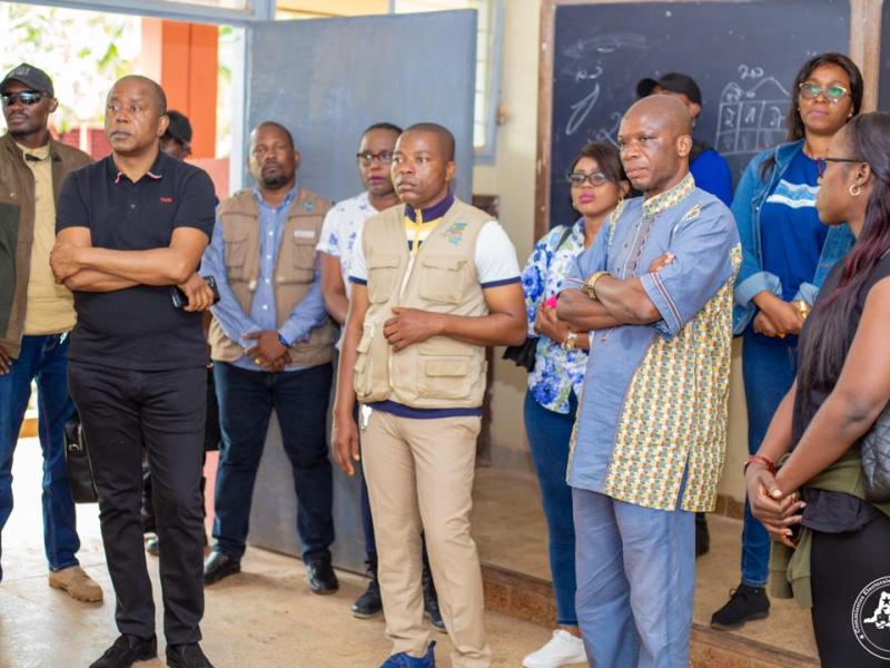 Denis Kadima en visite à Gbadolite. Photo droits tiers