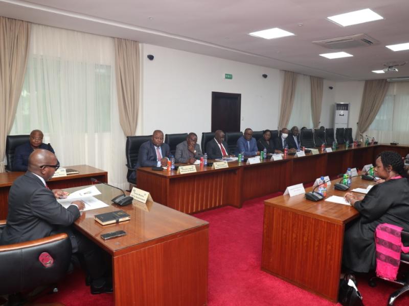 Sama Lukonde et les représentants des pays donateurs du fonds de cohérence pour la stabilisation