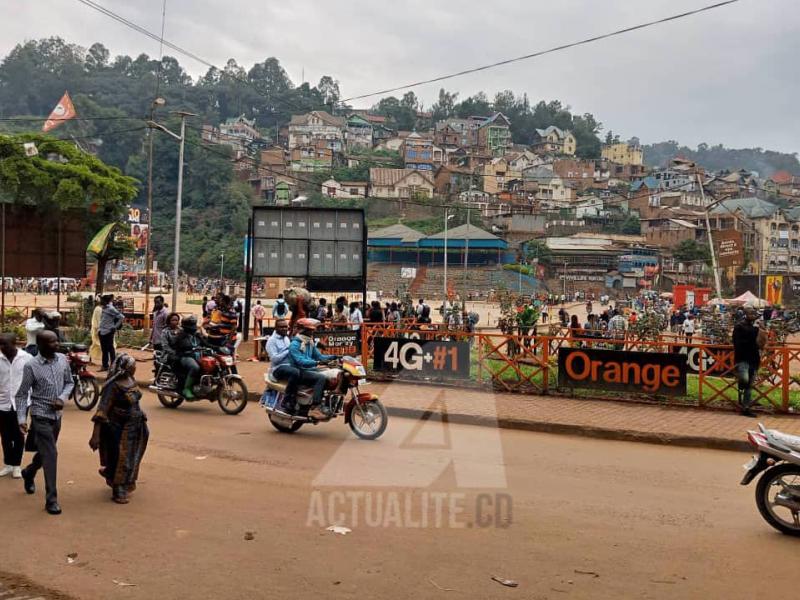 Une artère de la ville de Bukavu