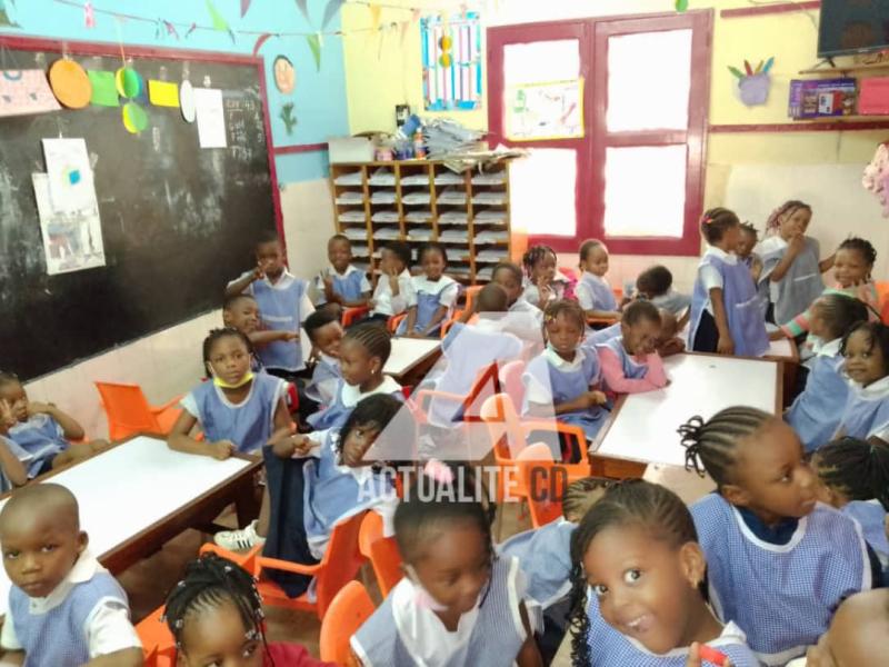 Elèves du Complexe scolaire Manyanga à Gombe/Kinshasa