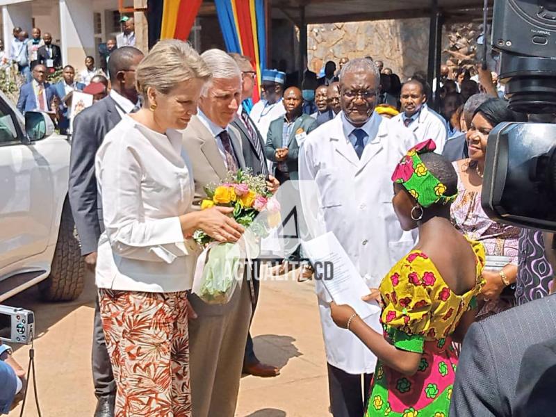 Denis Mukwege et le couple royal belge