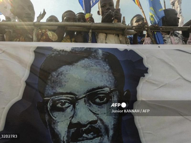 Hommage à Lumumba à Tshumbe, Junior KANNAH / AFP