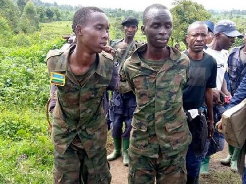 Militaires rwandais capturés en RDC. Photo droits tiers.