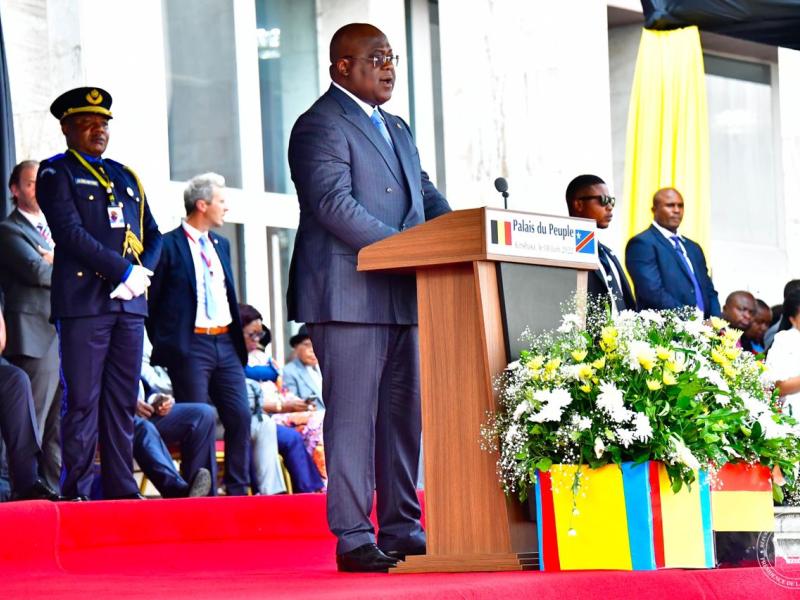 Félix Tshisekedi au Palais du peuple 